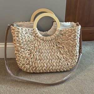 Sole Society Straw Handbag (with a strap)